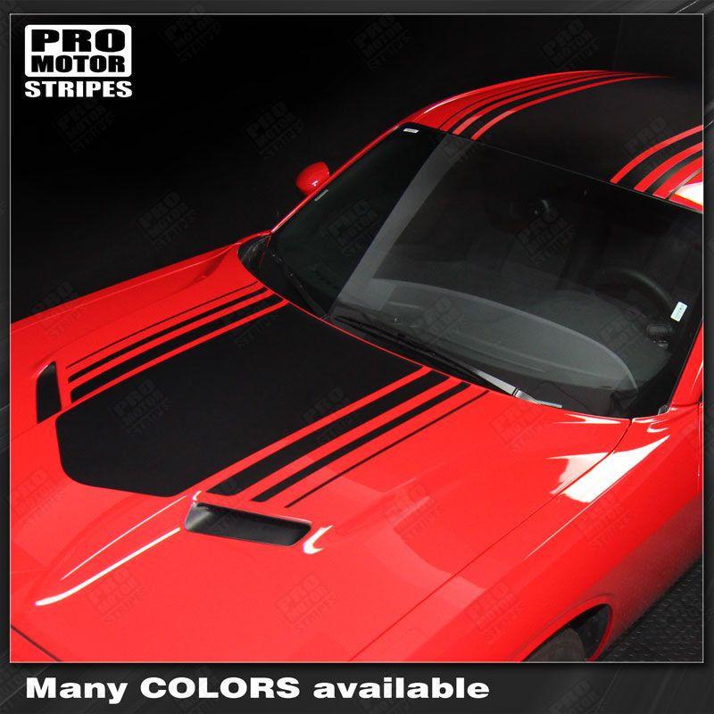 Dodge Challenger 2008-2023 Over Top Shaker Style Stripes
