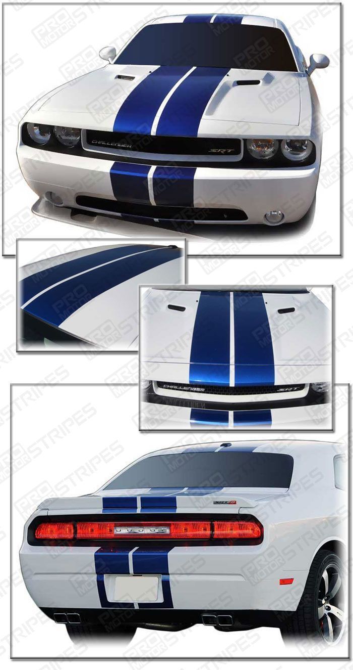 Dodge Challenger 2008-2023 Rally Double Center Stripes