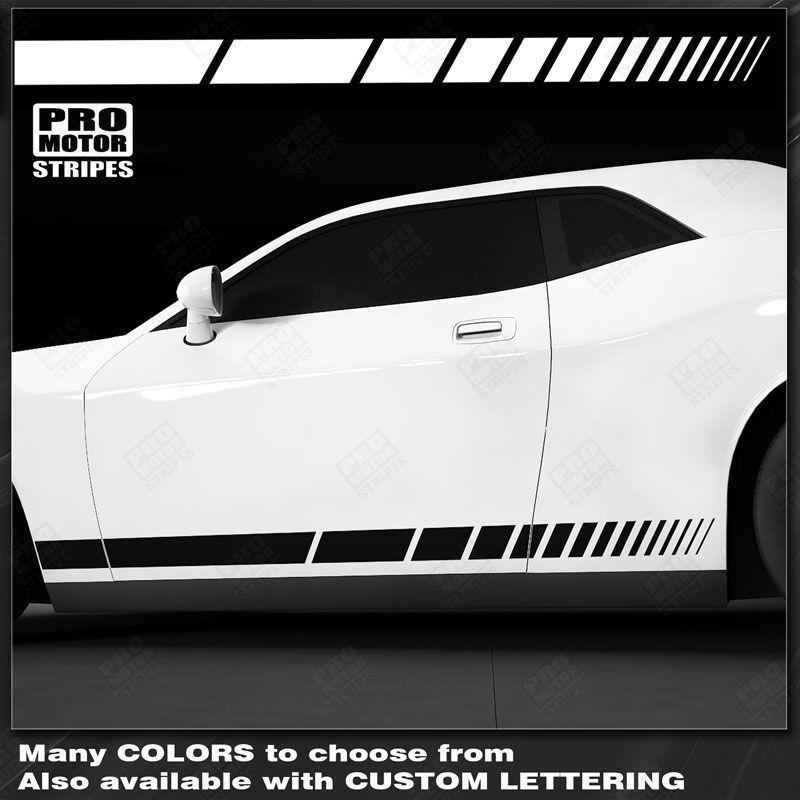 Dodge Challenger 2008-2023 Rocker Panel Strobe Stripes