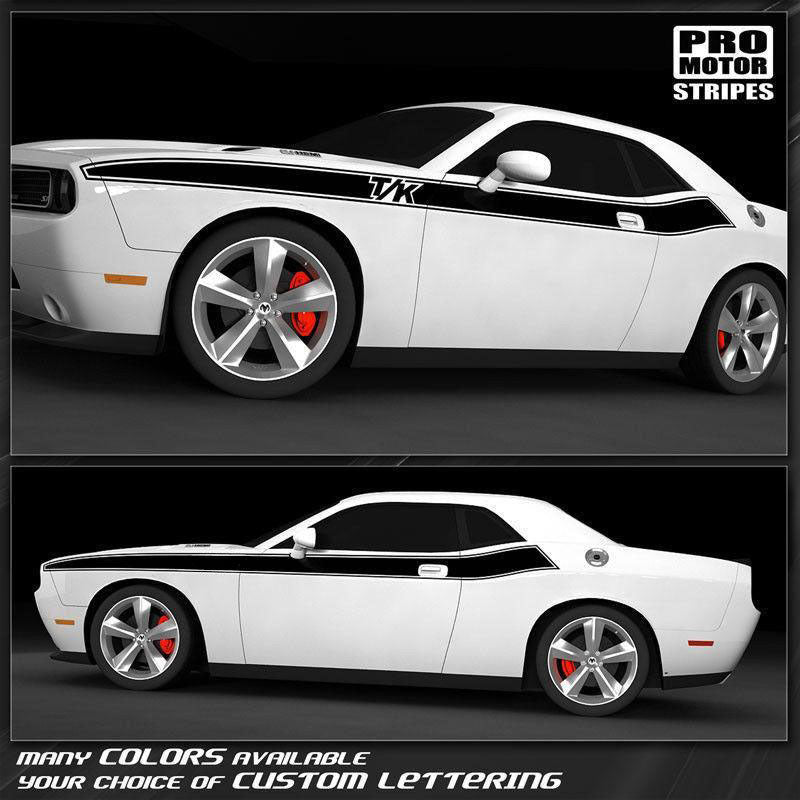 Dodge Challenger 2008-2023 Side Stripes T/A Style Decals