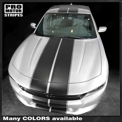 Dodge Charger 2015-2023 Over the Top Double Stripes /w Pinstripes