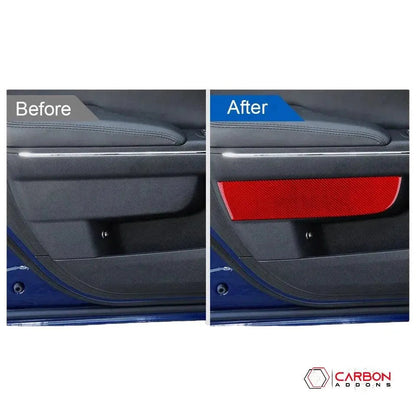 Dodge Charger 2015-2023 Carbon Fiber Door Panel Trim Overlay