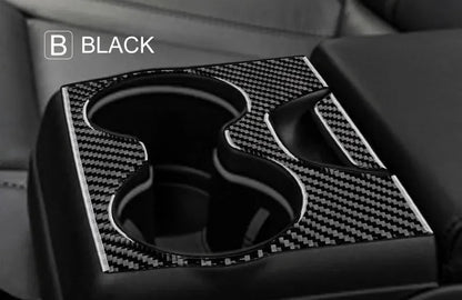 Dodge Charger 2015-2023 Real Carbon Fiber Rear Seat Center Armrest Trim Overlay