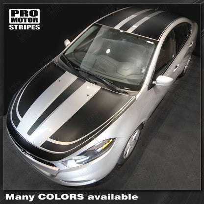 Dodge Dart 2013-2018 Over The Top Double Accent Stripes