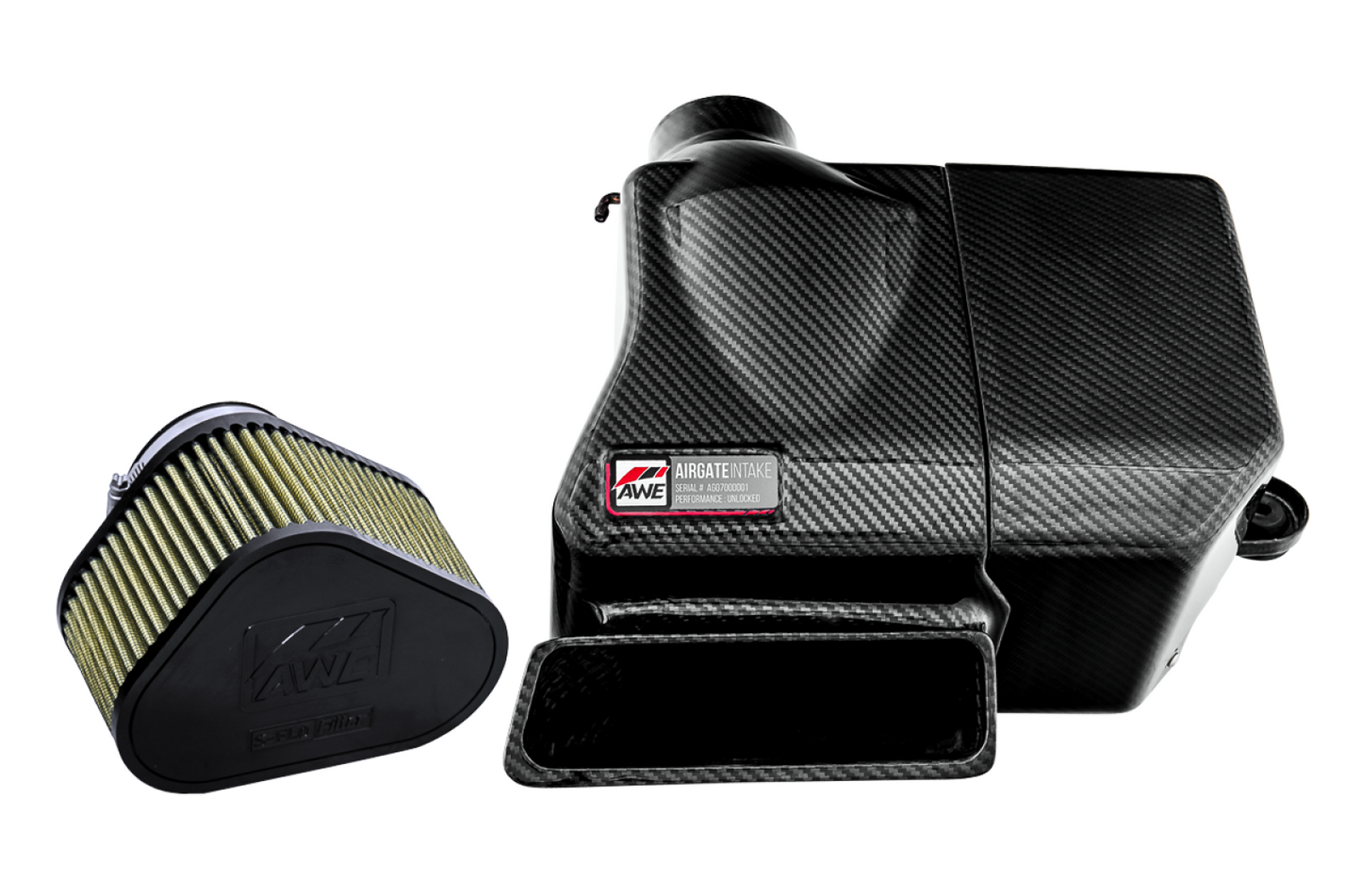 AWE Tuning AirGate Carbon Intake for Audi / VW MQB (1.8T / 2.0T) - Without Lid 2660-15260