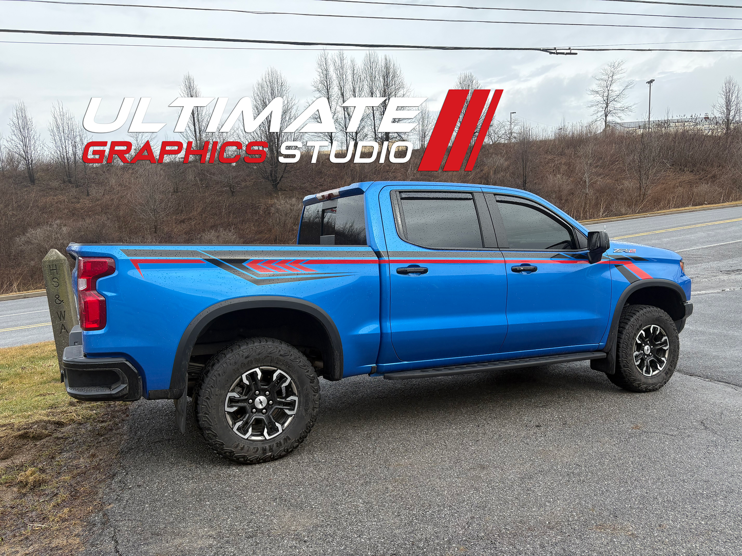 Chevy Silverado Side Stripes Graphics (DRS07)