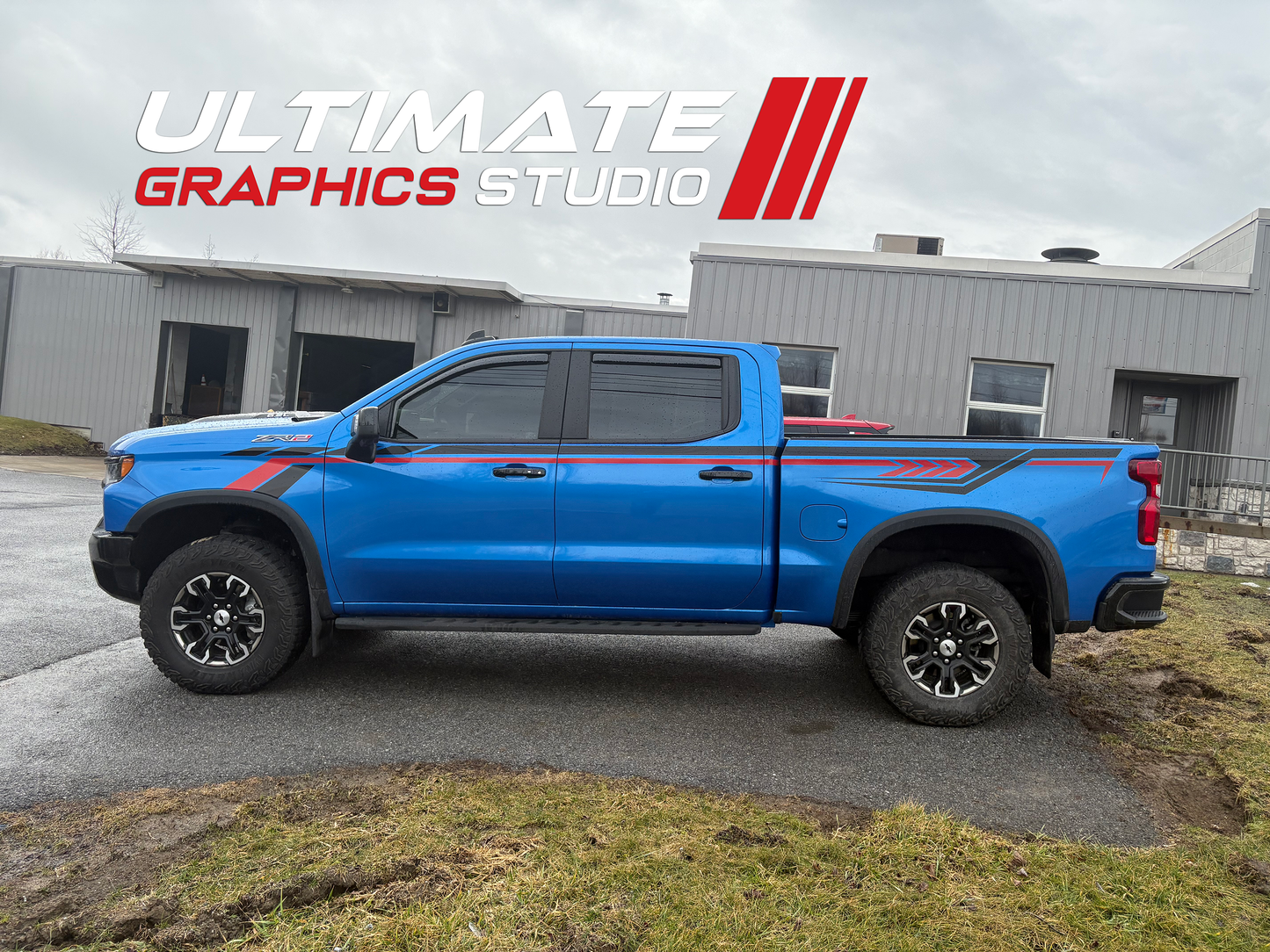 Chevy Silverado Side Stripes Graphics (DRS07)
