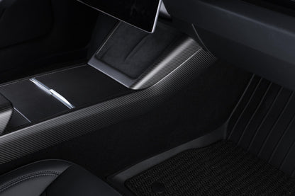 Dry Carbon Fiber 3-Piece Center Console Cover for Tesla Model 3 Highland (Matte)