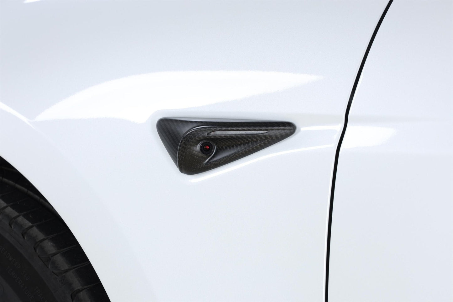 Dry Carbon Fiber All-Inclusive HW4.0 Version Camera Cover for Tesla Model 3 Highland (Matte)