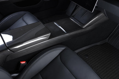 Dry Carbon Fiber Armrest Cover for Tesla Model 3 Highland (Gloss)