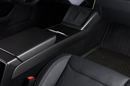 Dry Carbon Fiber Armrest Cover for Tesla Model 3 Highland (Matte)