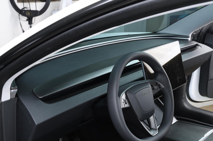 Dry Carbon Fiber Dash Cover Replacement for Tesla Model 3 Highland (Matte)
