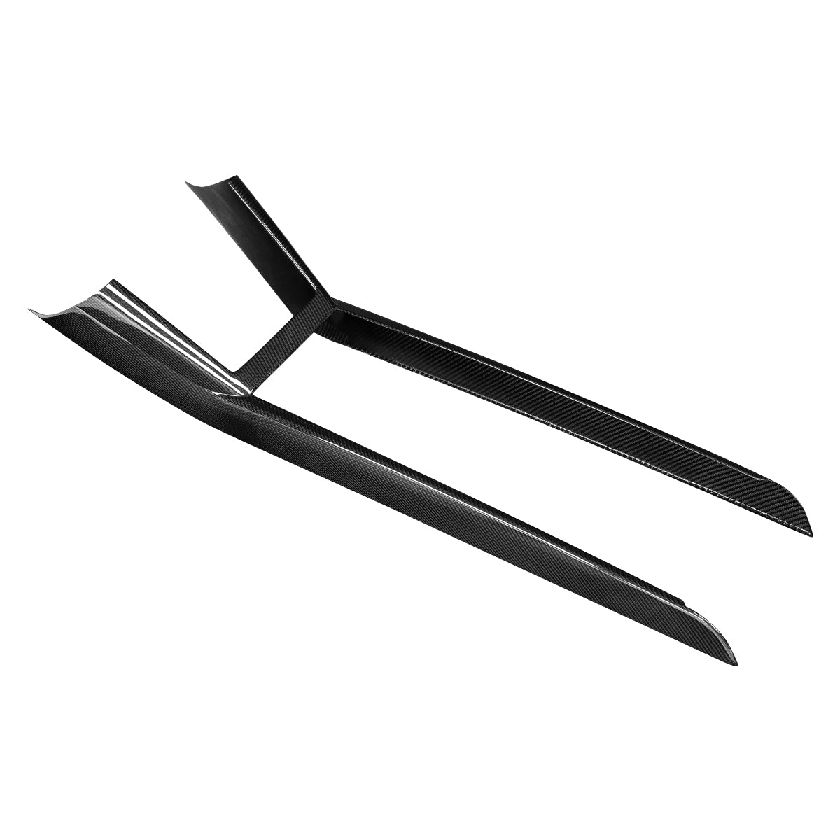 Dry Carbon Fiber Integrated Frame of Central Control Panel for Tesla Model 3 Highland (Gloss)