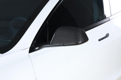 Dry Carbon Fiber Side Mirror Covers for Tesla Model 3 Highland (Gloss)