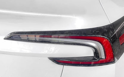 Dry Carbon Fiber Tail Light Cover for Tesla Model 3 Highland (2 pcs)