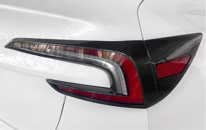 Dry Carbon Fiber Tail Light Cover for Tesla Model 3 Highland (2 pcs)