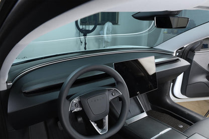 Dry Carbon Fiber Upper Dash Cover for Tesla Model 3 Highland (Matte)