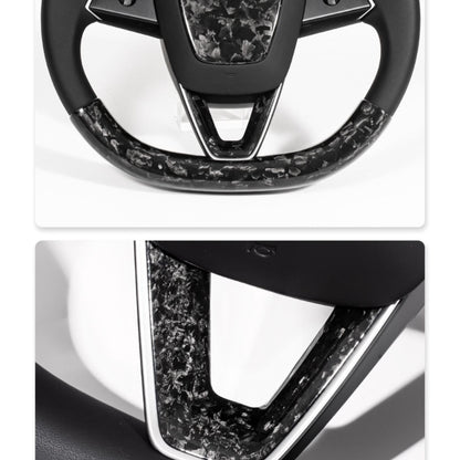 TESERT Dry Carbon Fiber Steering Wheel V-Cover for Model 3 Highland & Y Juniper