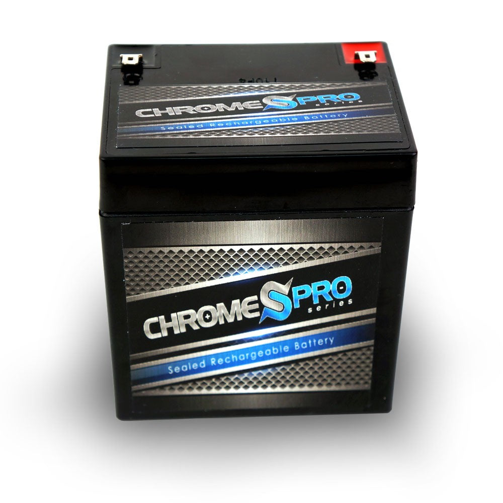 CHROME PRO BATTERY 12V 4.5AH Sealed Lead Acid (SLA) Battery - T1 Terminals CP-S00026