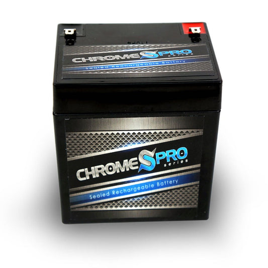 CHROME PRO BATTERY 12V 4.5AH Sealed Lead Acid (SLA) Battery - T1 Terminals CP-S00026