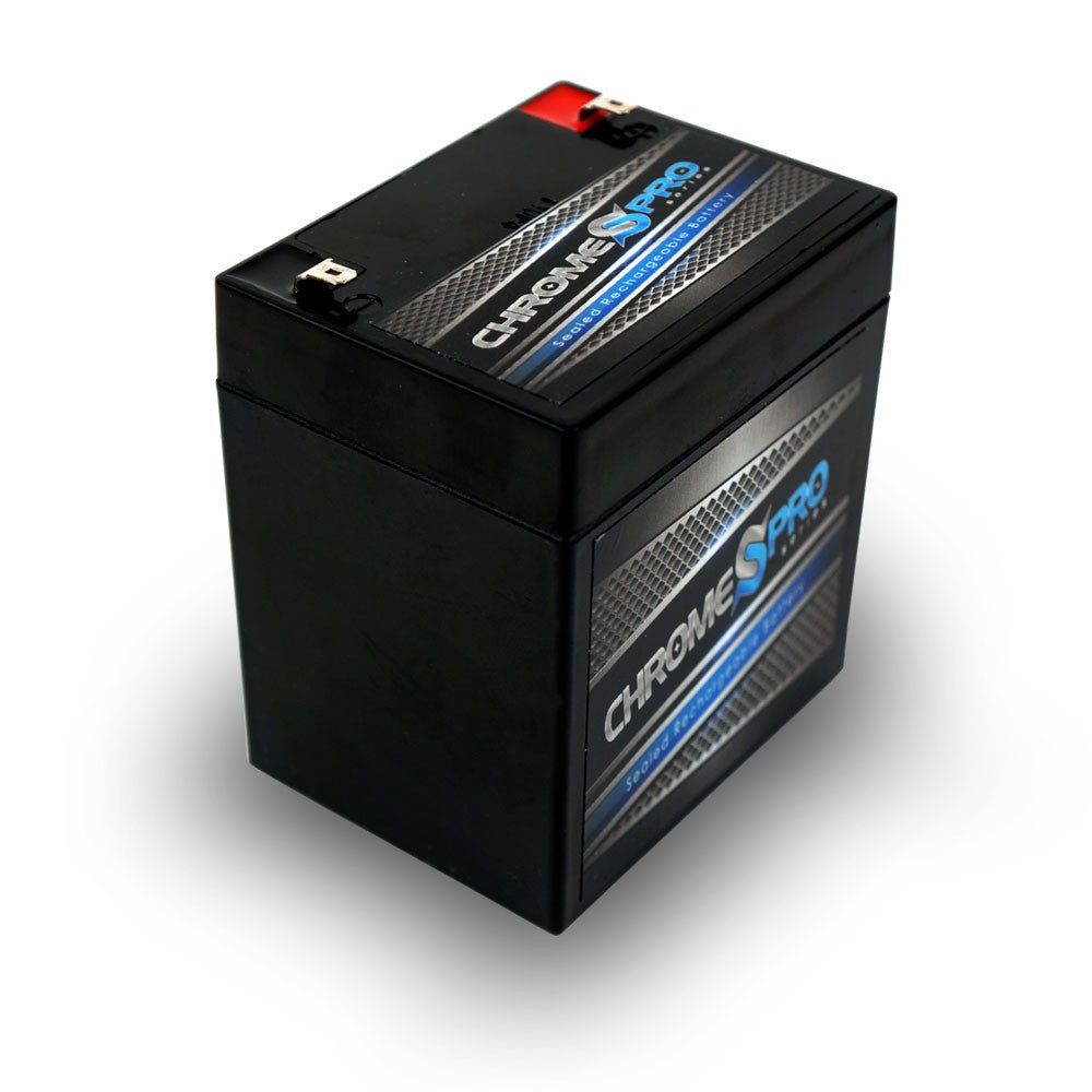 CHROME PRO BATTERY 12V 4.5AH Sealed Lead Acid (SLA) Battery - T1 Terminals CP-S00026