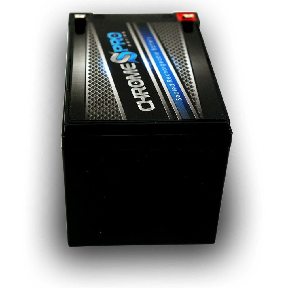 CHROME PRO BATTERY 12V 12AH Sealed Lead Acid (SLA) Battery - T2 Terminals CP-S00014