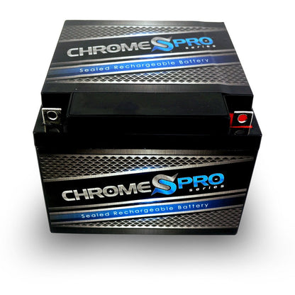 CHROME PRO BATTERY 12V 28AH Sealed Lead Acid (SLA) - Nut and Bolt Terminals CP-S00069