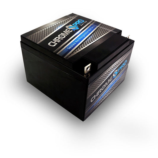CHROME PRO BATTERY 12V 28AH Sealed Lead Acid (SLA) - Nut and Bolt Terminals CP-S00069