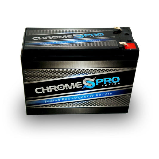 CHROME PRO BATTERY 12V 10AH Sealed Lead Acid (SLA) Battery - T2 Terminals CP-S00001