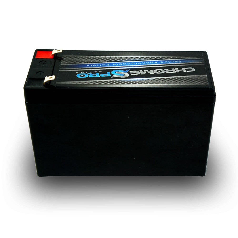 CHROME PRO BATTERY 12V 7AH Sealed Lead Acid (SLA) Battery - T1 Terminals CP-S00017