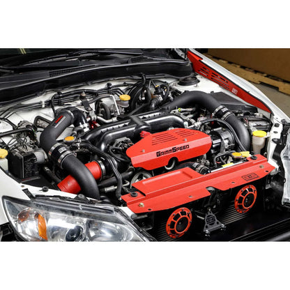 GrimmSpeed Front Mount Intercooler Kit - Black Core with Black Piping - 2008-14 Subaru WRX GRM090252