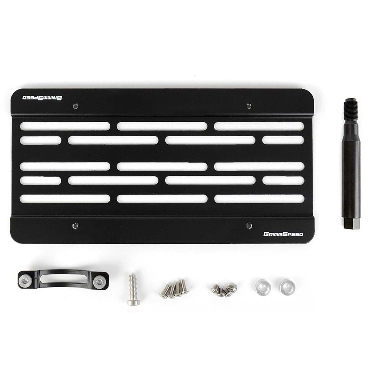 GrimmSpeed License Plate Relocation Kit - 2018+ Subaru WRX, 2018-21 Subaru STI, 2013+ Subaru BRZ, 2017+ Toyota 86 GRM094029