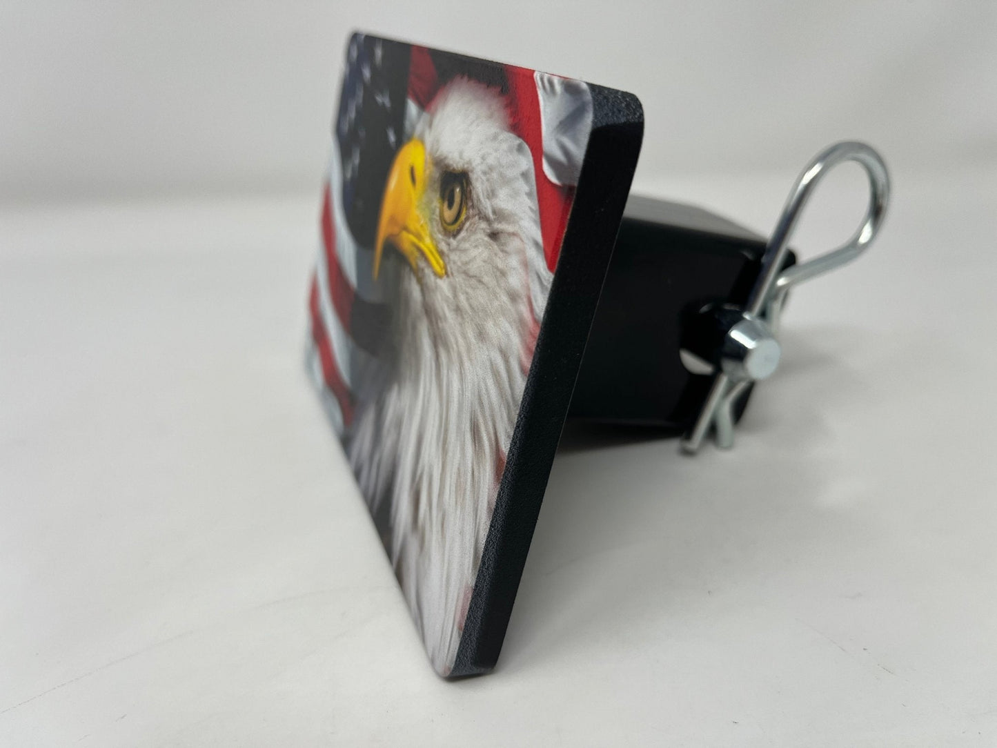 Eagle American Flag Full Color Hitch Cover