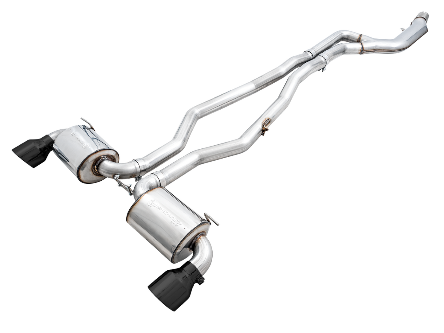 AWE Tuning Non-Resonated Touring Edition Exhaust for A90 Supra - 5" Diamond Black Tips 3020-33072