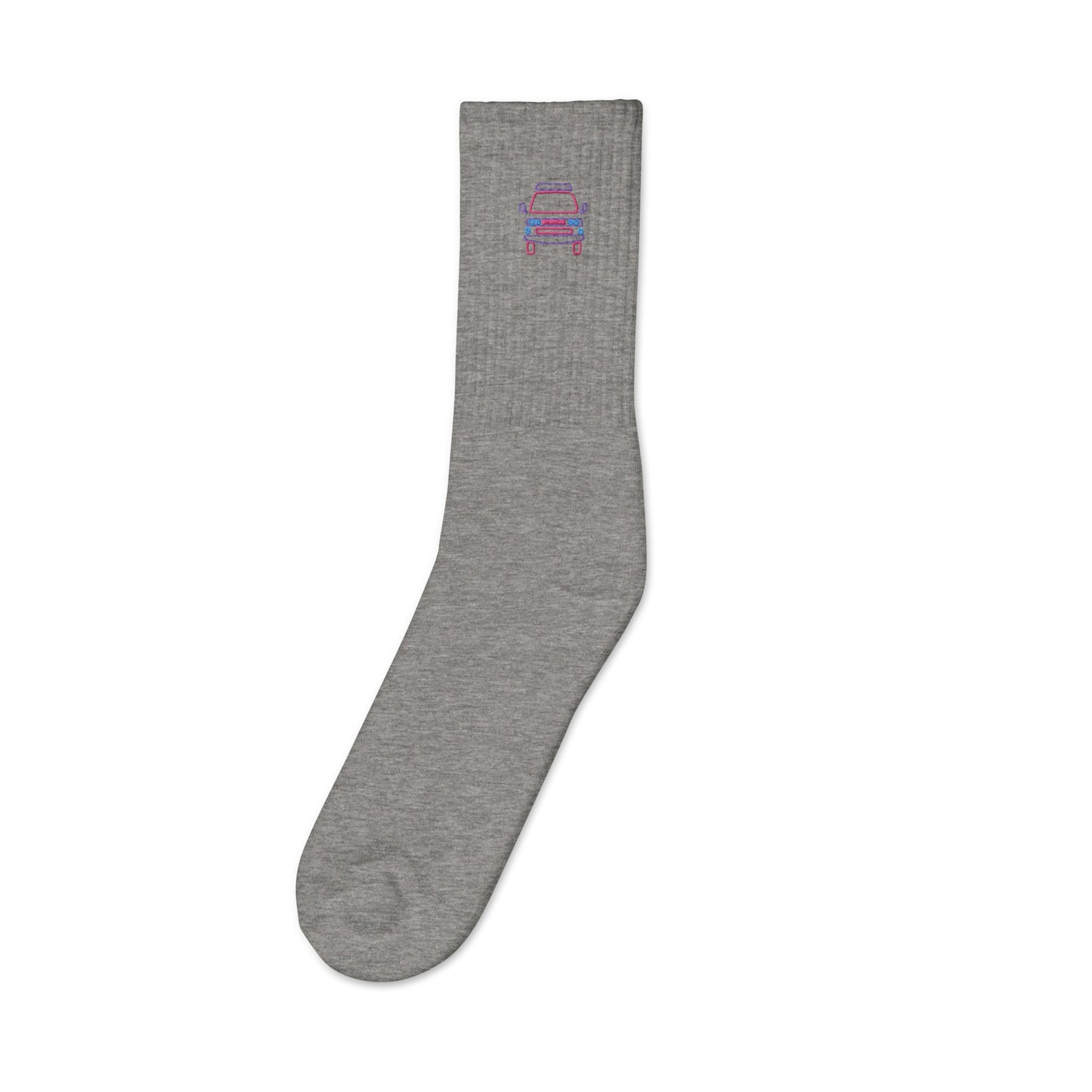Friendly Face Embroidered Socks