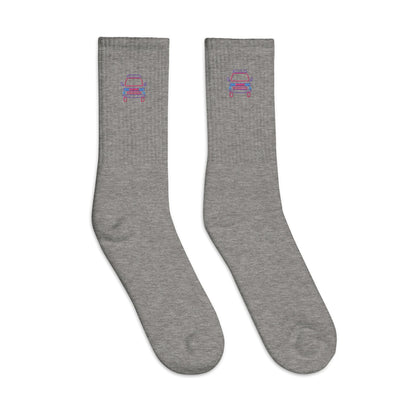 Friendly Face Embroidered Socks