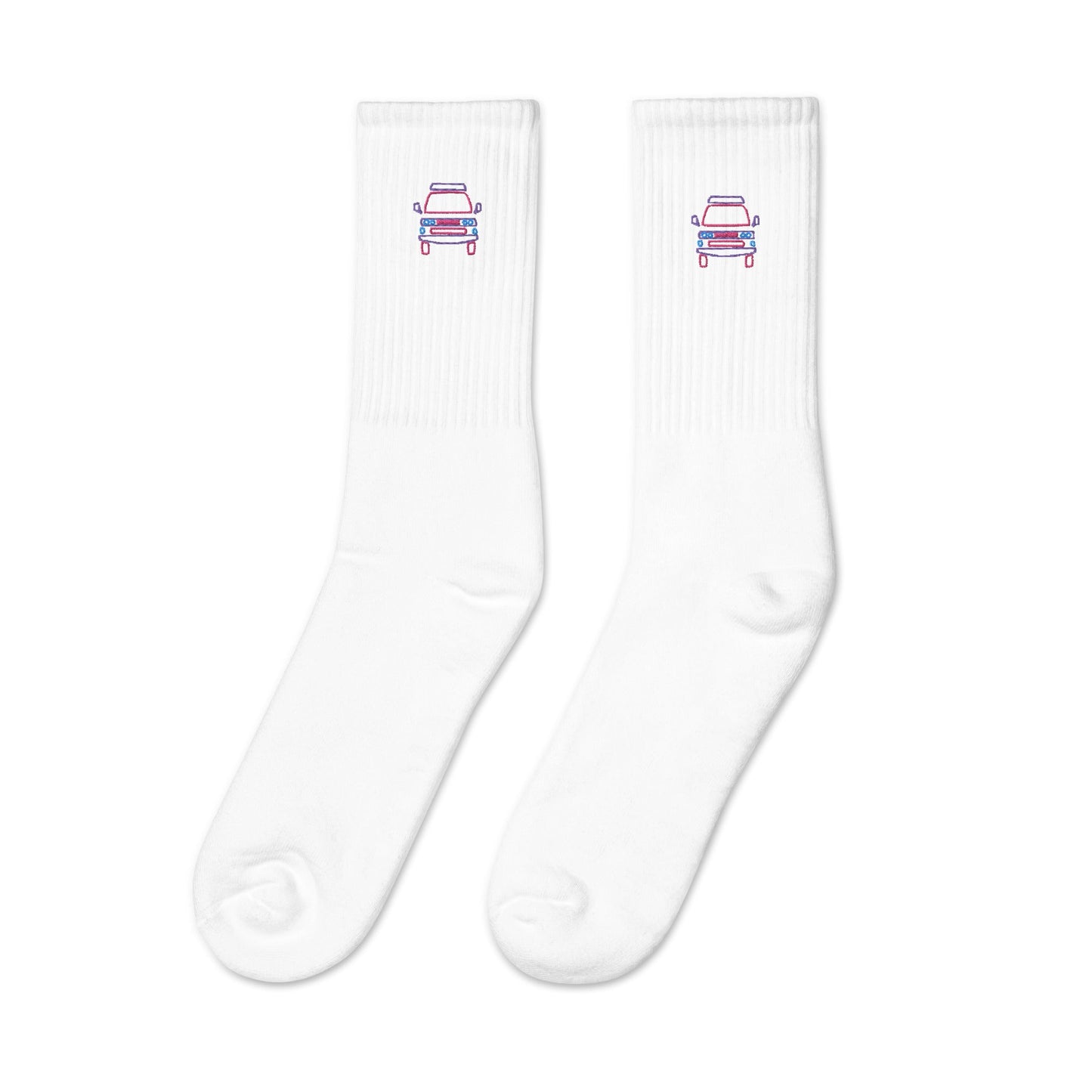 Friendly Face Embroidered Socks