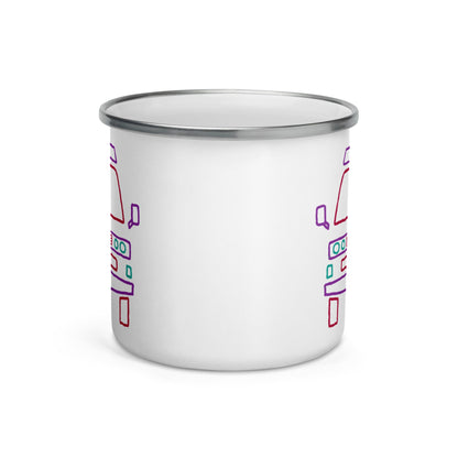 Friendly Face Enamel Mug
