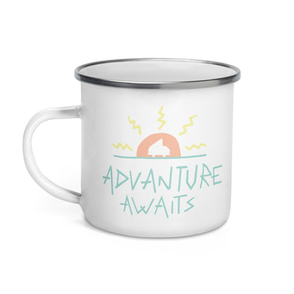 Advanture Awaits Enamel Mug