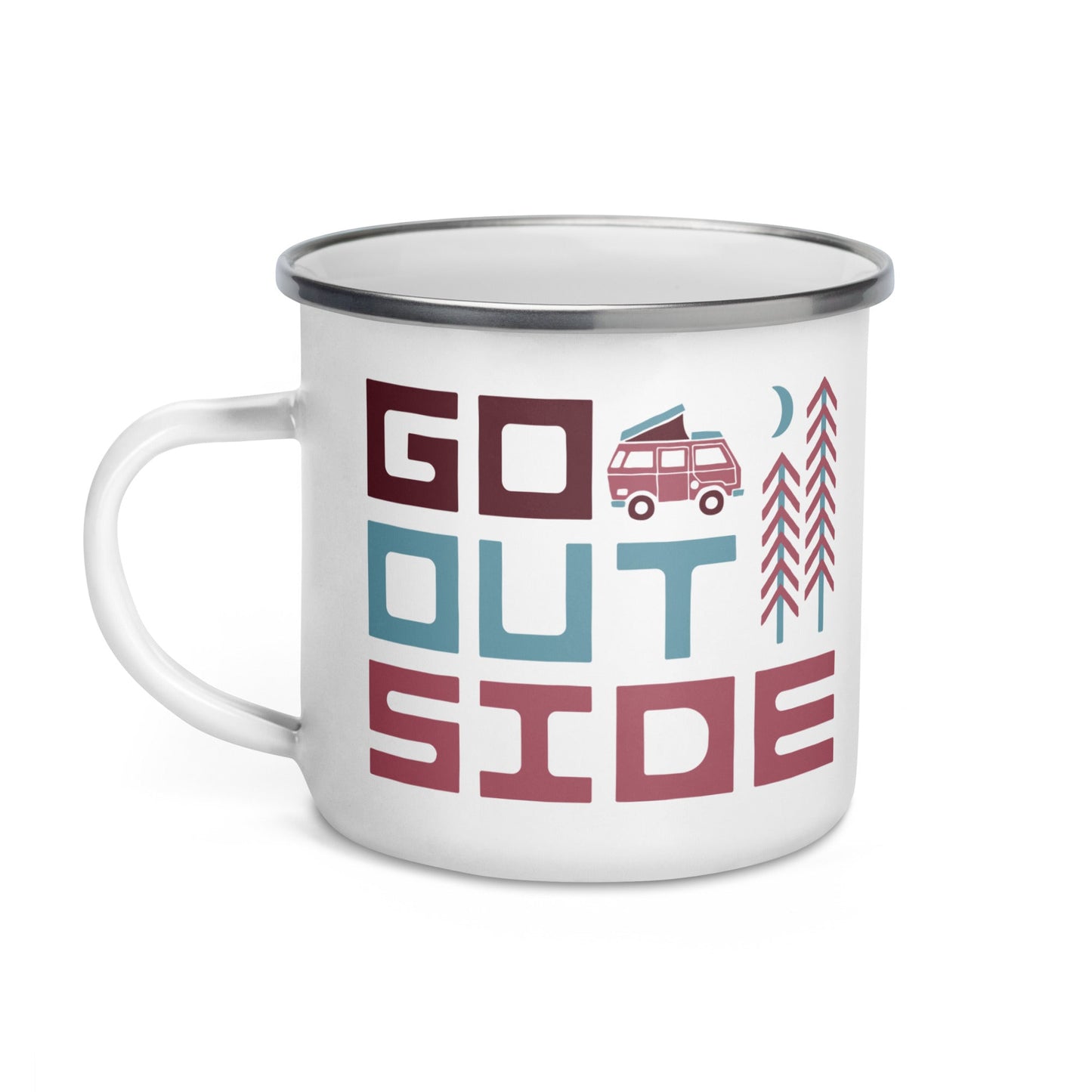 Go Outside Enamel Mug