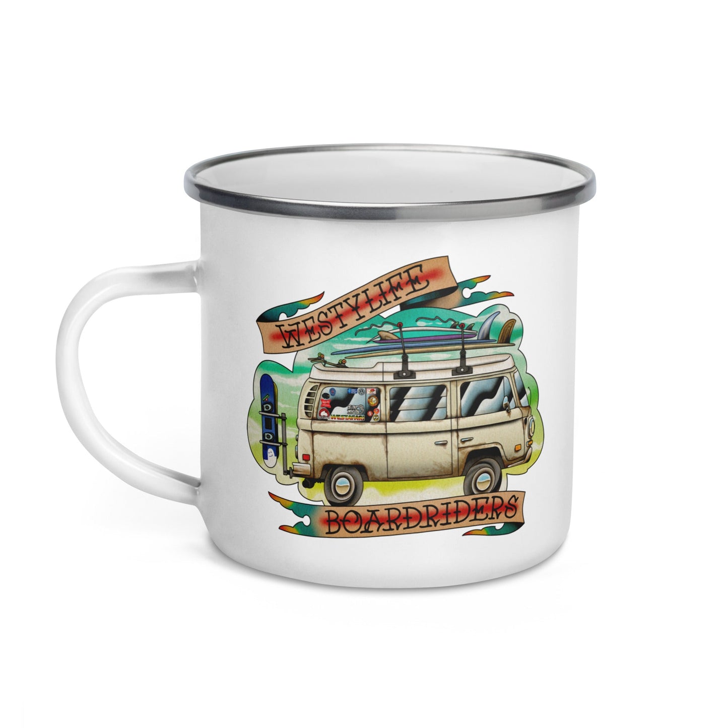 Westy Life Boardriders Enamel Mug