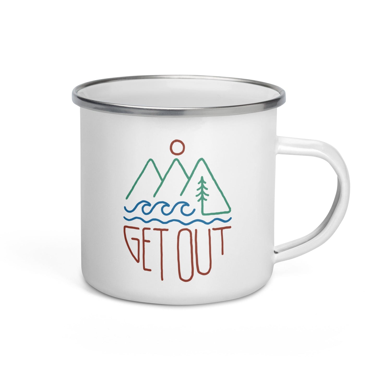 Get Out Enamel Mug