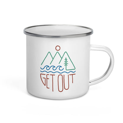 Get Out Enamel Mug