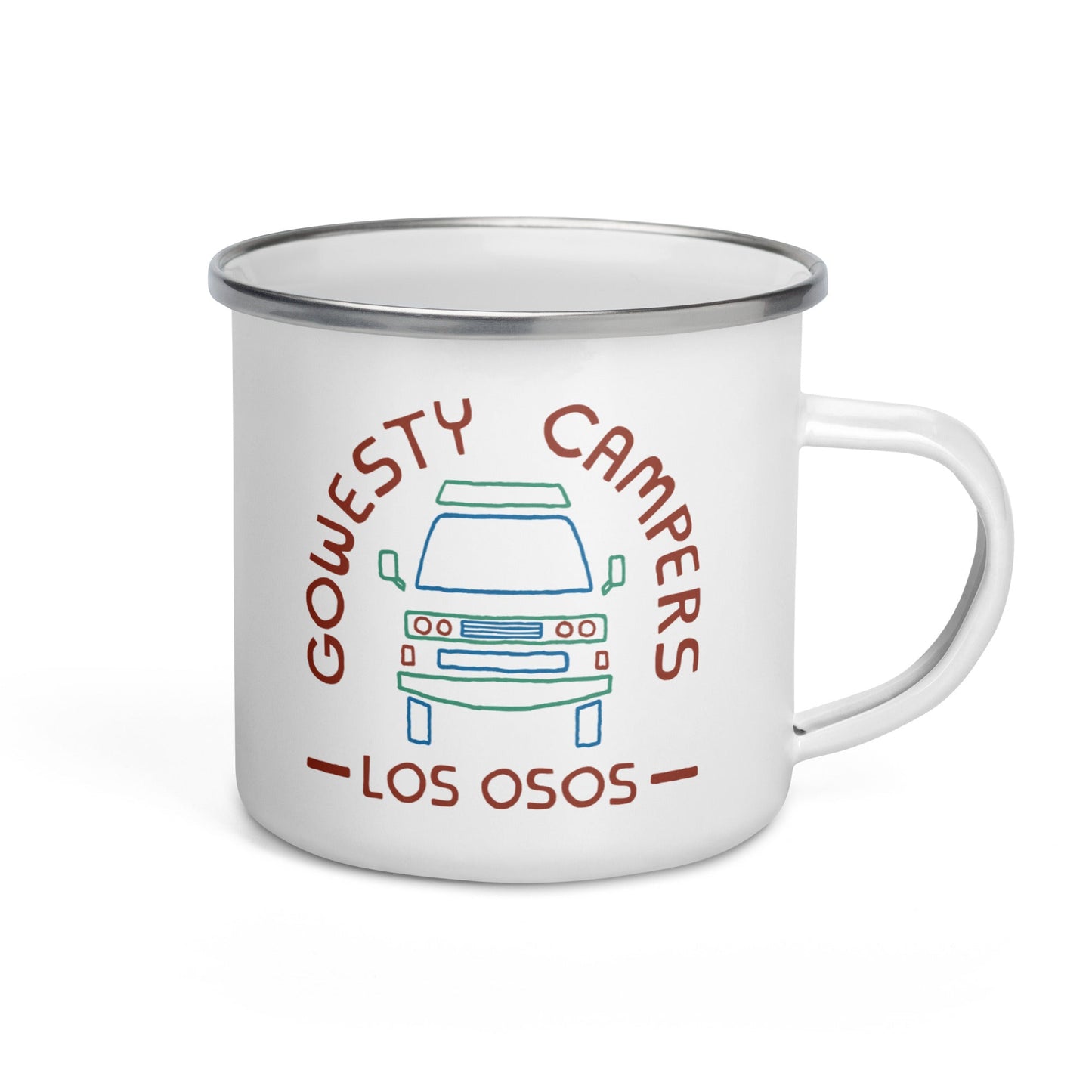 Friendly Face Enamel Mug