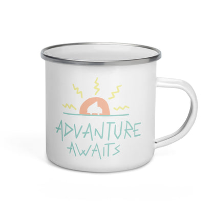 Advanture Awaits Enamel Mug