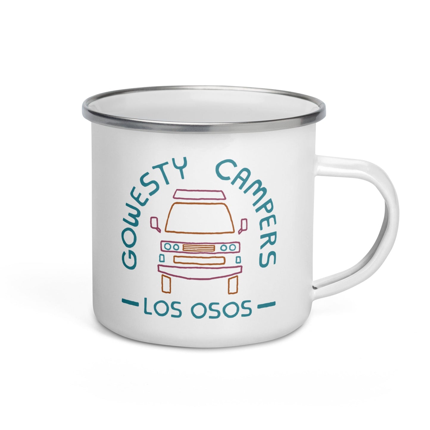 Friendly Face Enamel Mug