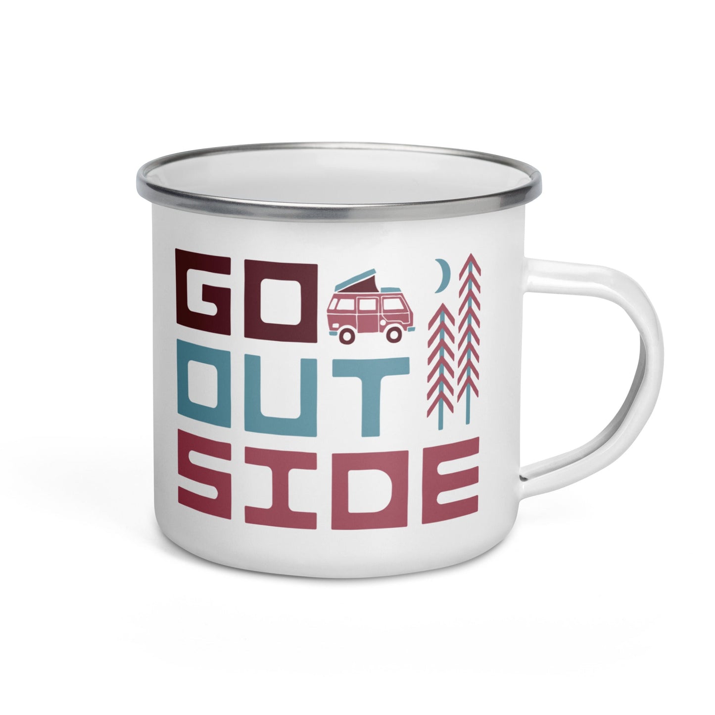Go Outside Enamel Mug