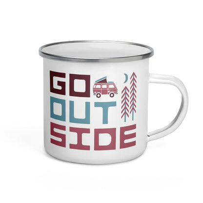 Go Outside Enamel Mug