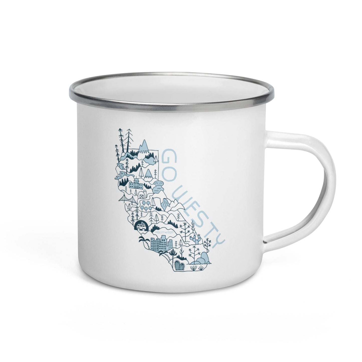 Golden State Westy Enamel Mug