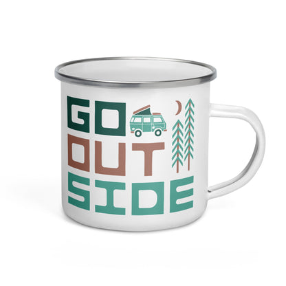 Go Outside Enamel Mug